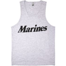 MENS TANK TOP GREY (Option: MARINES XXL)