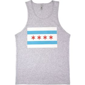 MENS TANK TOP GREY (Option: CHICAGO FLAG S)